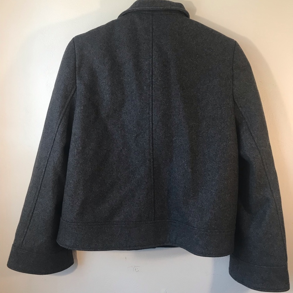 Izod Outerwear Wool Blend Motorcycle Jacket, Gray - Picture 14 of 16